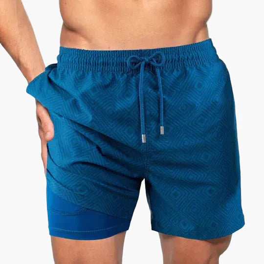 Herren Badeshorts mit Innenkompression – Moderne Badehose für Strand und Sport