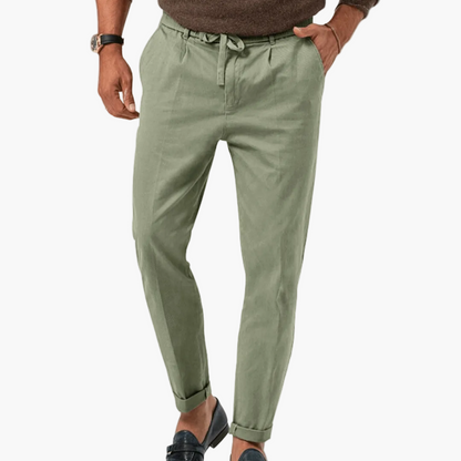 Herren Veganes Leinenhose – Eleganter Freizeitstil für Alltag und Business