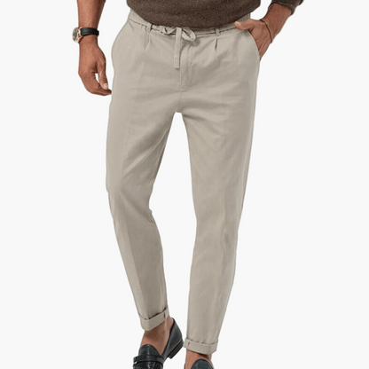 Herren Veganes Leinenhose – Eleganter Freizeitstil für Alltag und Business