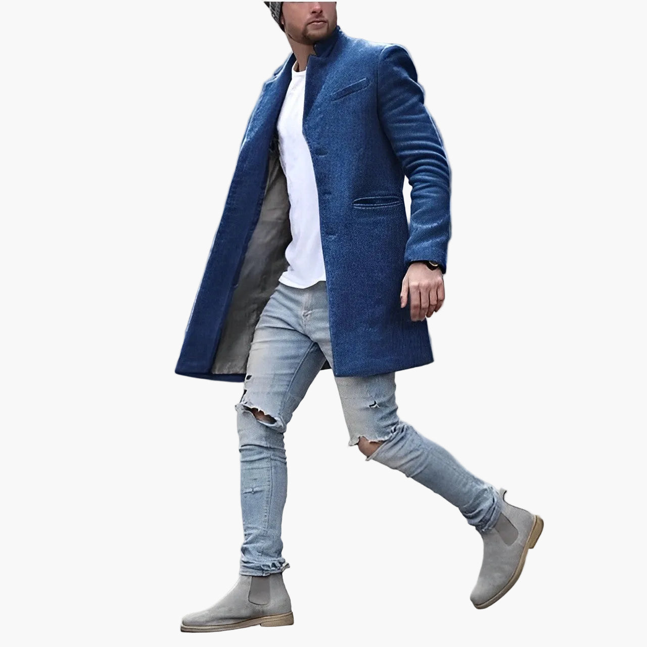 Herren Mantel Klassisch Modern für Alltag und Business – Stilvoller Übergangsmantel Slim Fit
