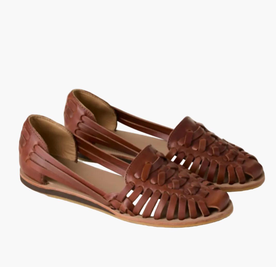 Damen-Sandalen mit geflochtenem Riemendesign