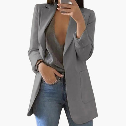 Damen Blazer Lang – Eleganter Business Look für Alltag und Büro