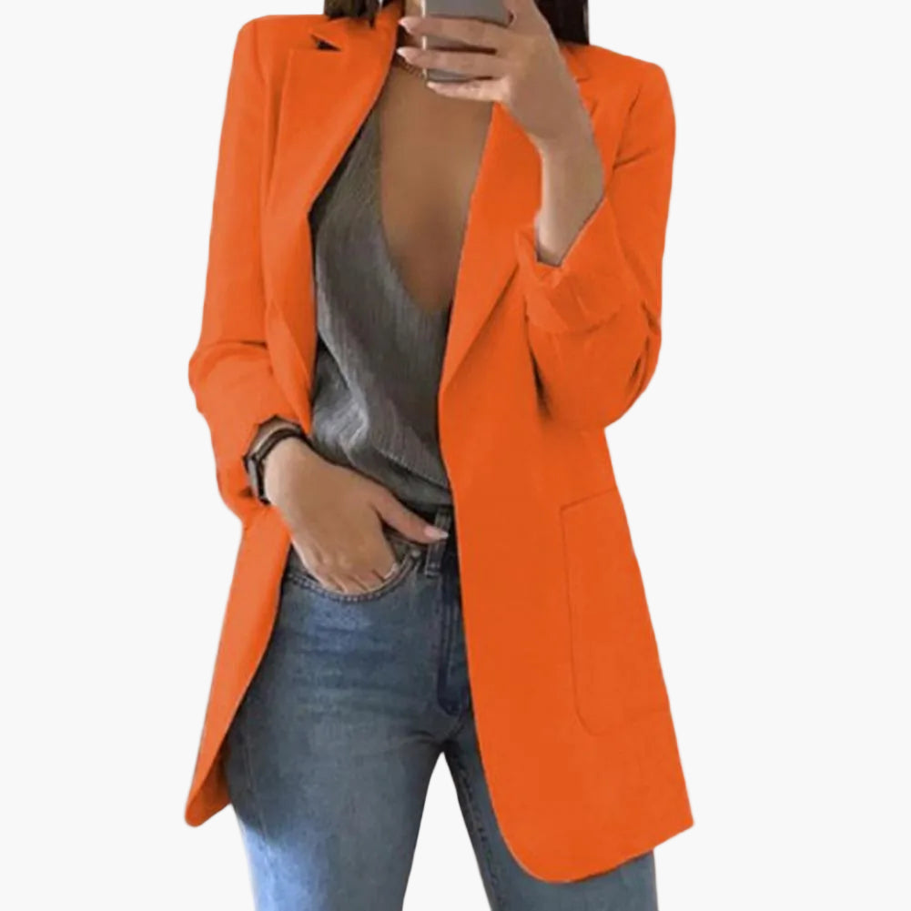 Damen Blazer Lang – Eleganter Business Look für Alltag und Büro