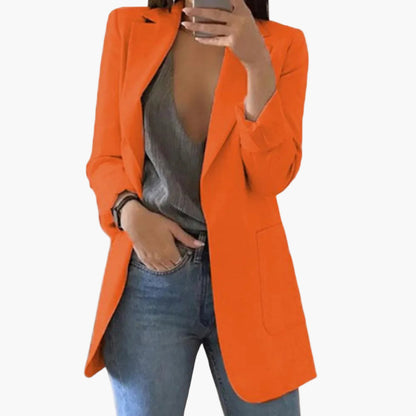 Damen Blazer Lang – Eleganter Business Look für Alltag und Büro