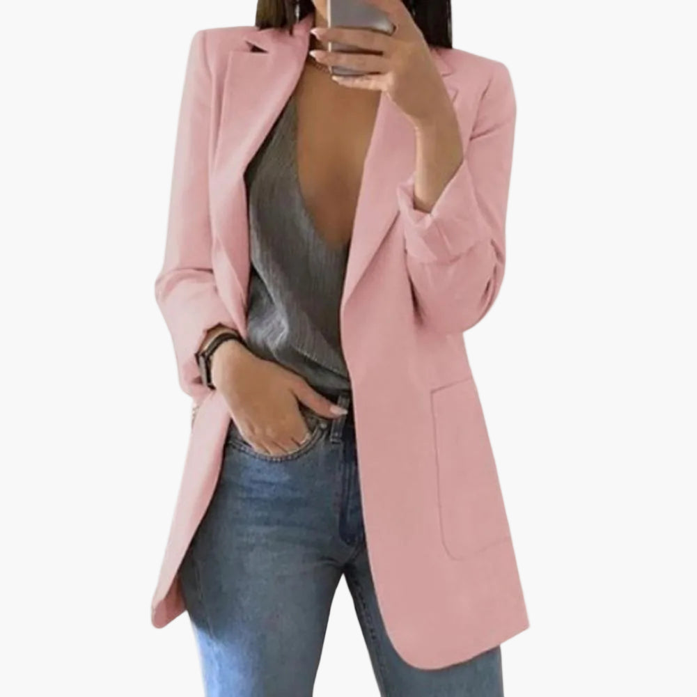 Damen Blazer Lang – Eleganter Business Look für Alltag und Büro