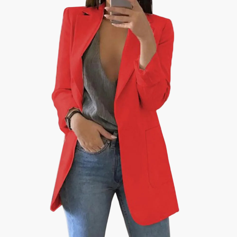 Damen Blazer Lang – Eleganter Business Look für Alltag und Büro