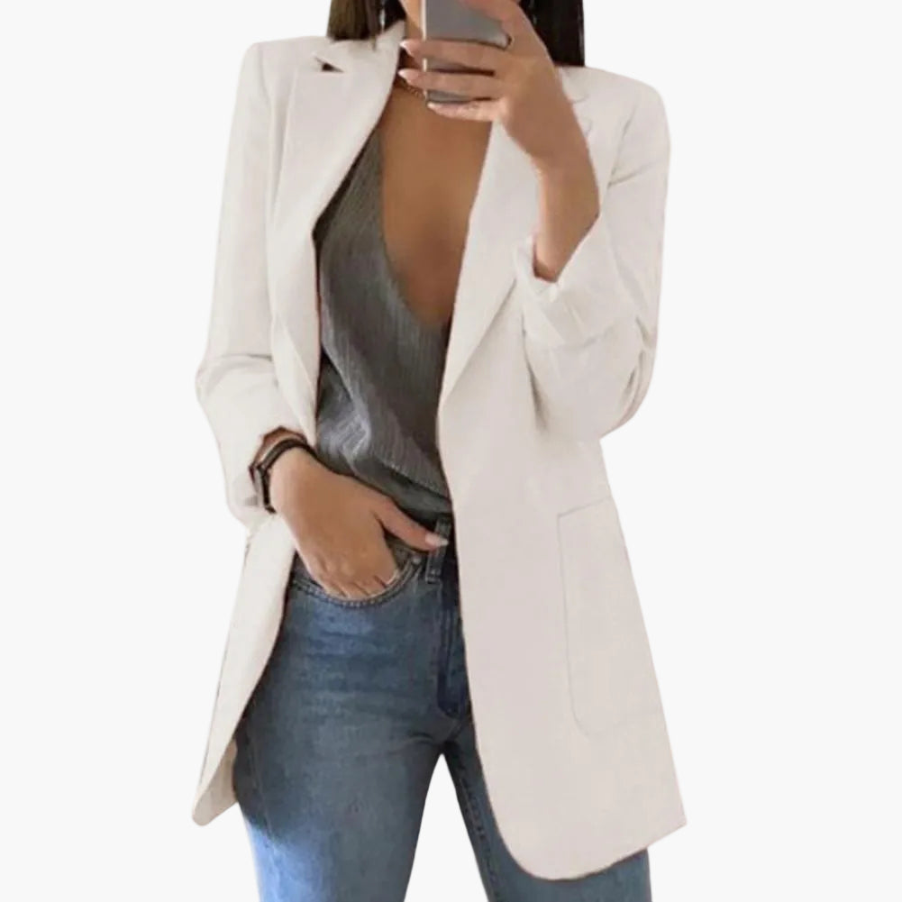 Damen Blazer Lang – Eleganter Business Look für Alltag und Büro