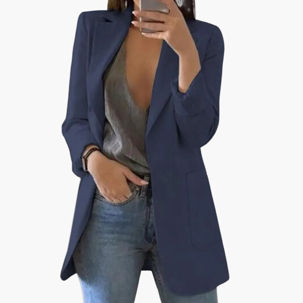Damen Blazer Lang – Eleganter Business Look für Alltag und Büro