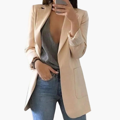 Damen Blazer Lang – Eleganter Business Look für Alltag und Büro