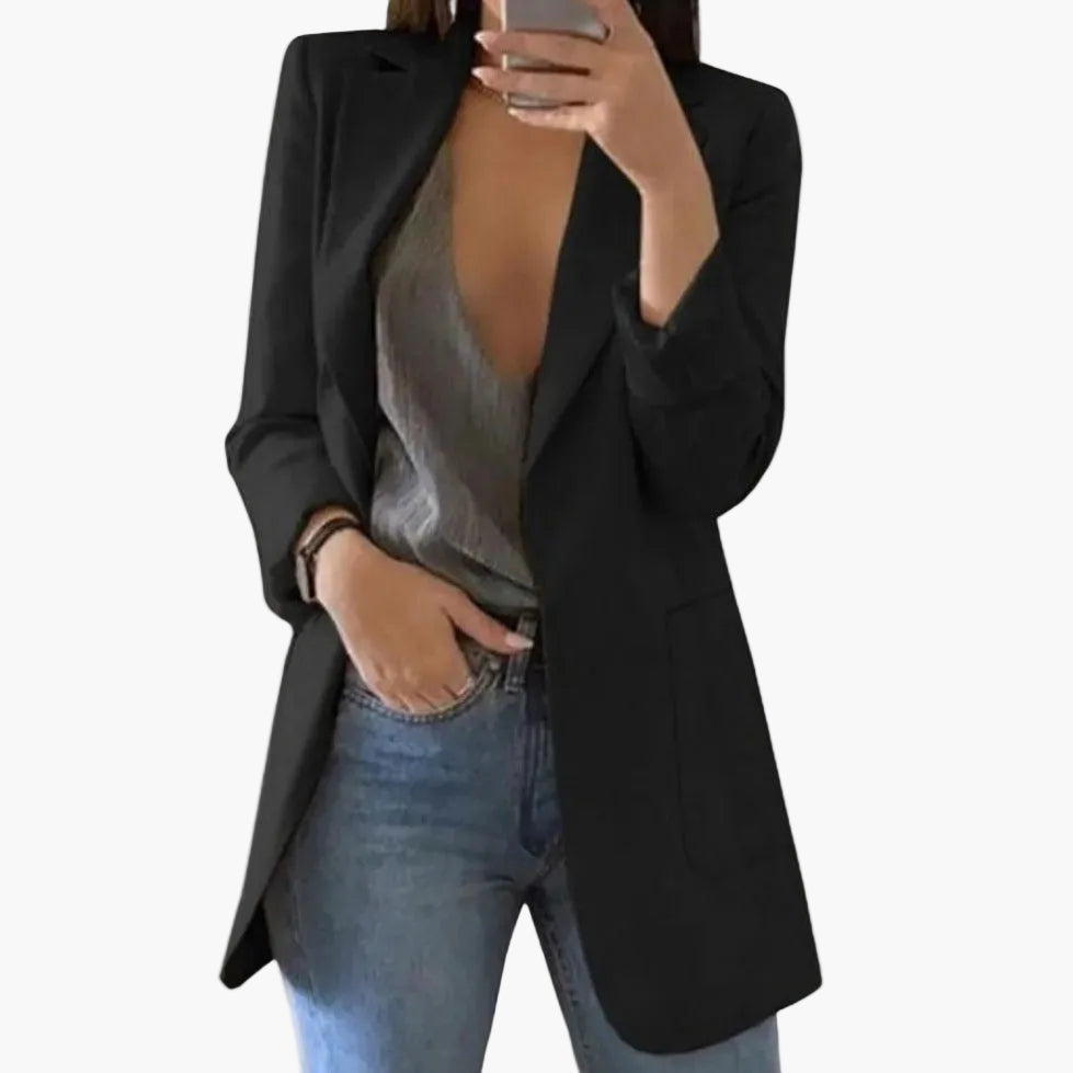 Damen Blazer Lang – Eleganter Business Look für Alltag und Büro