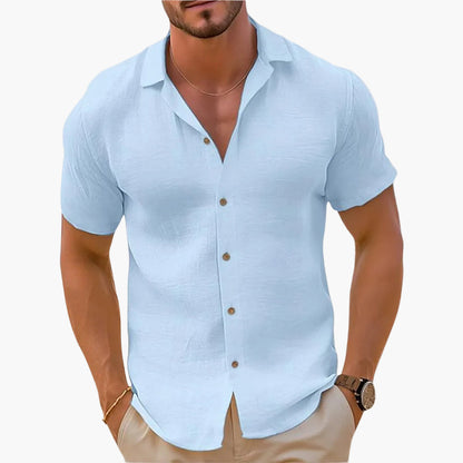 Herren Freizeit Kurzarm Hemd – Modernes Sommerhemd, Eleganter Look, Ideal für Alltag & Urlaub