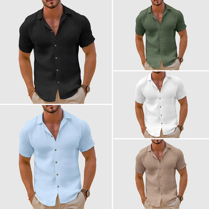 Herren Freizeit Kurzarm Hemd – Modernes Sommerhemd, Eleganter Look, Ideal für Alltag & Urlaub