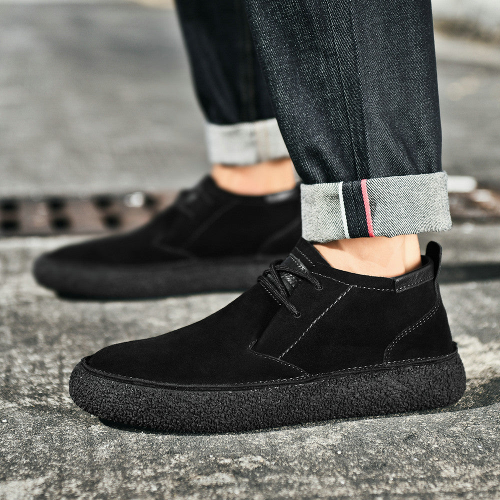 Herren Freizeitschuhe Mid-Top mit Schnürung – Elegante Alltagssneaker für urbanen Stil