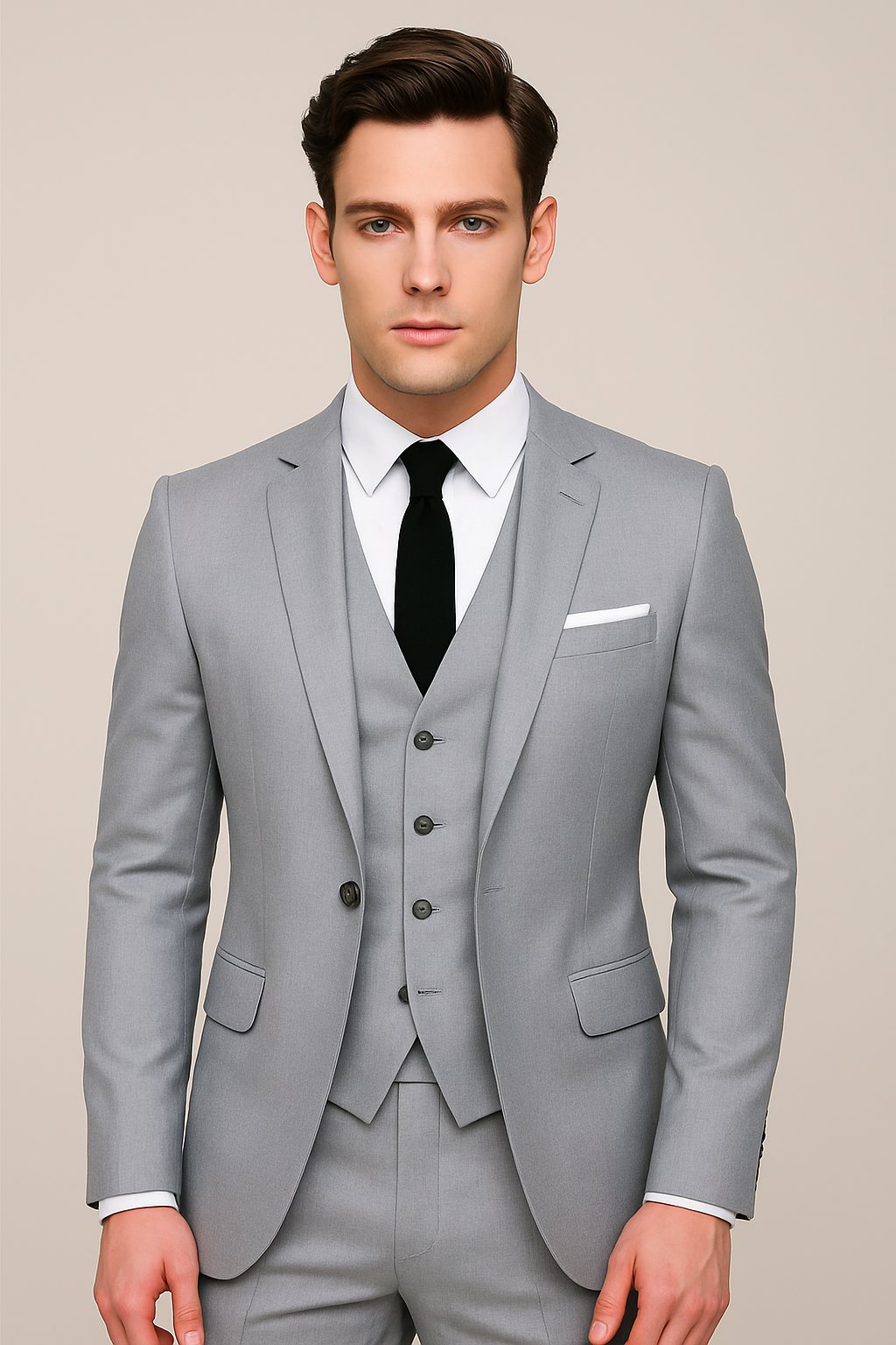 Herren Anzug Dreiteilig Slim Fit – Eleganter Business & Hochzeitsanzug für formelle Anlässe