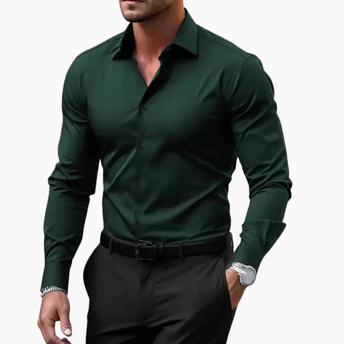 Herren Business-Freizeithemd – Klassischer Schnitt, Vielseitig für Büro und Alltag