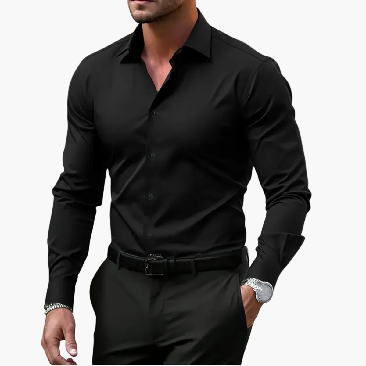 Herren Business-Freizeithemd – Klassischer Schnitt, Vielseitig für Büro und Alltag