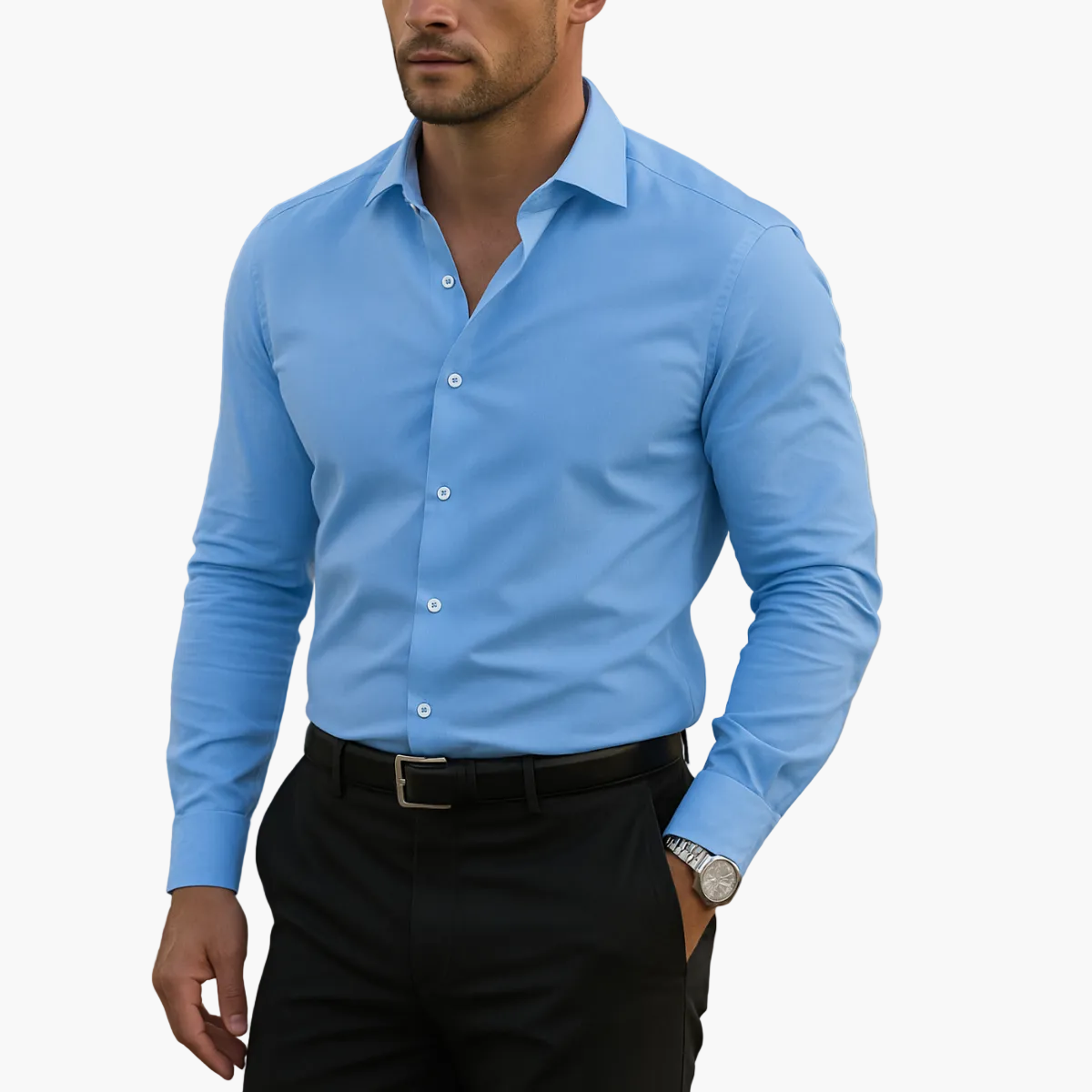 Herren Business-Freizeithemd – Klassischer Schnitt, Vielseitig für Büro und Alltag