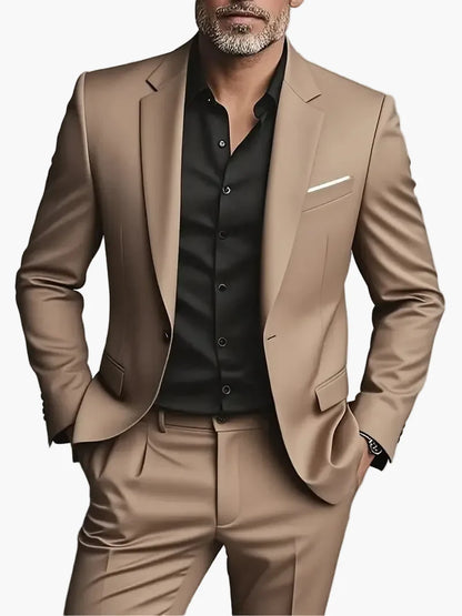 Herren Zweiteiliger Anzug Modern Slim Fit Business & Abendmode