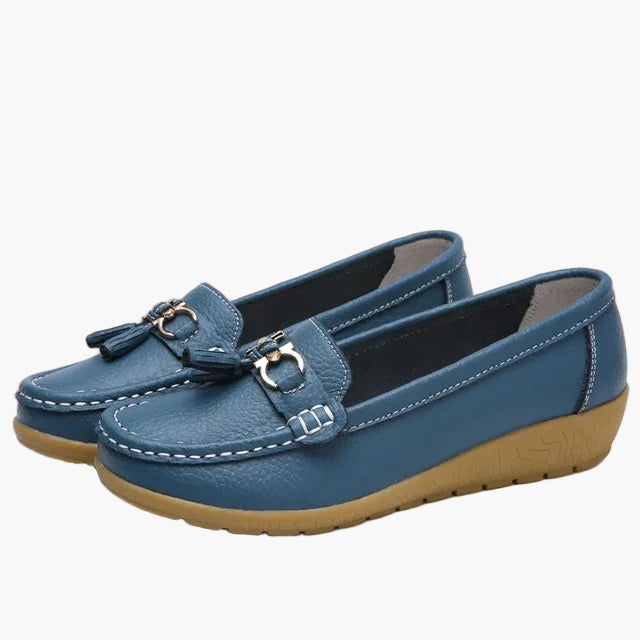Damen Mokassins Slipper – Bequeme Alltagsschuhe mit Quasten und rutschfester Sohle