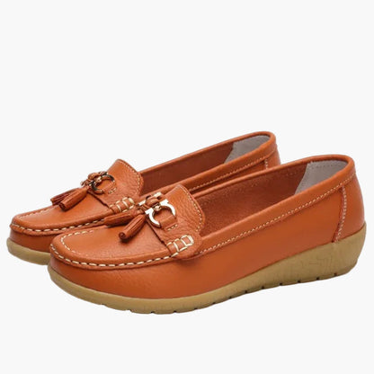 Damen Mokassins Slipper – Bequeme Alltagsschuhe mit Quasten und rutschfester Sohle