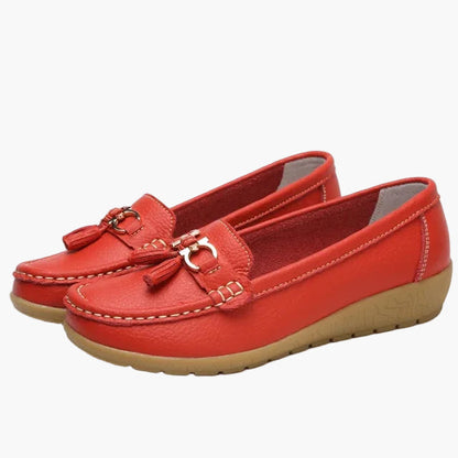 Damen Mokassins Slipper – Bequeme Alltagsschuhe mit Quasten und rutschfester Sohle