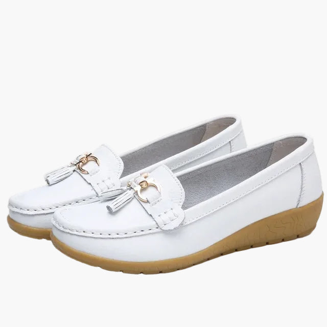 Damen Mokassins Slipper – Bequeme Alltagsschuhe mit Quasten und rutschfester Sohle