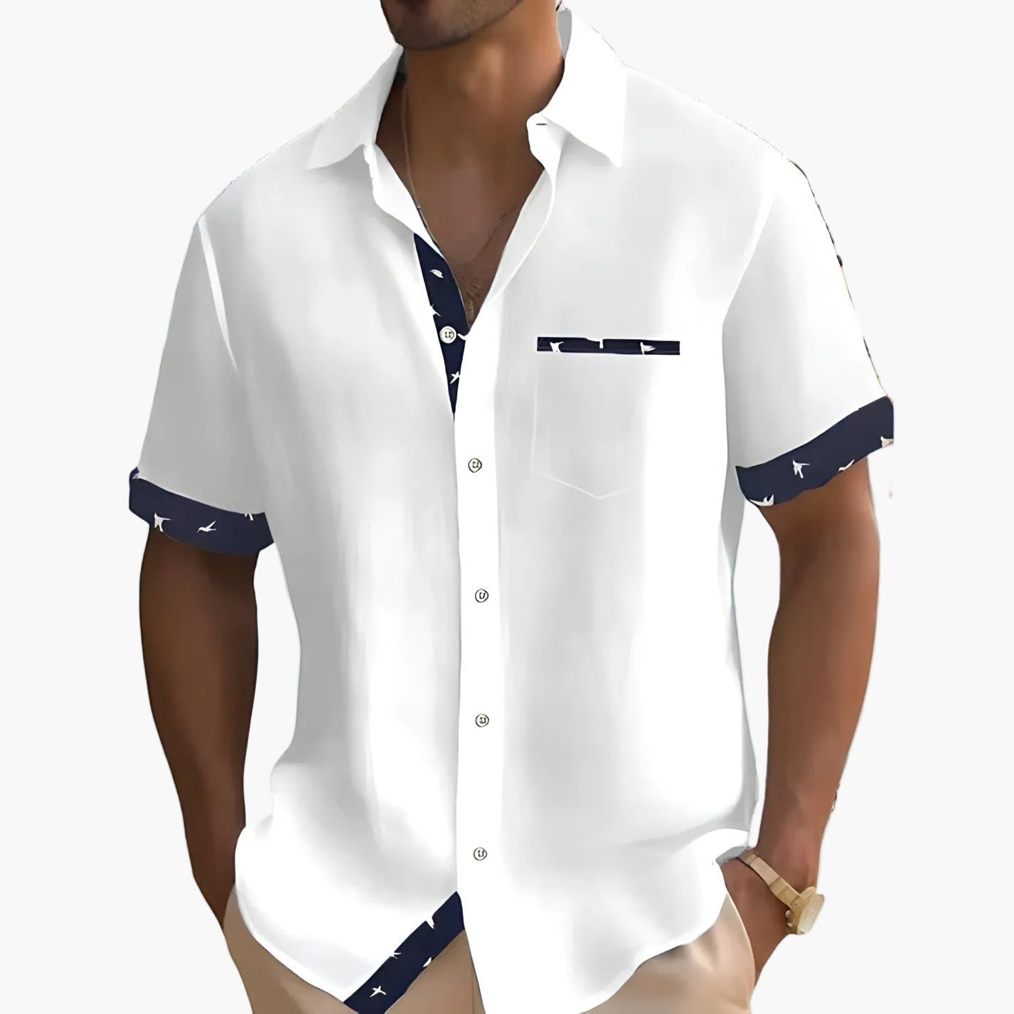 Herren Freizeit Hemd im modernen Streetwear-Stil – Kurzarm, ideal für Alltag & Sommer