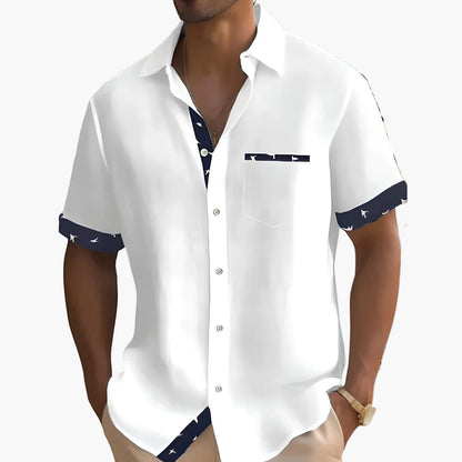 Herren Freizeit Hemd im modernen Streetwear-Stil – Kurzarm, ideal für Alltag & Sommer