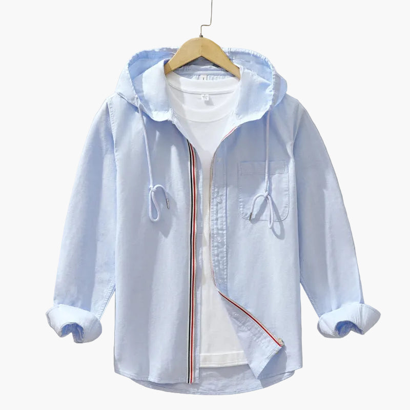 Herren Kapuzenhemd im modernen Casual-Look – Ideal für Freizeit und Alltag