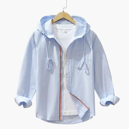 Herren Kapuzenhemd im modernen Casual-Look – Ideal für Freizeit und Alltag
