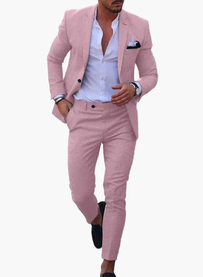 Herren Sommeranzug Modern Slim Fit – Perfekt für Hochzeiten, Partys und festliche Anlässe