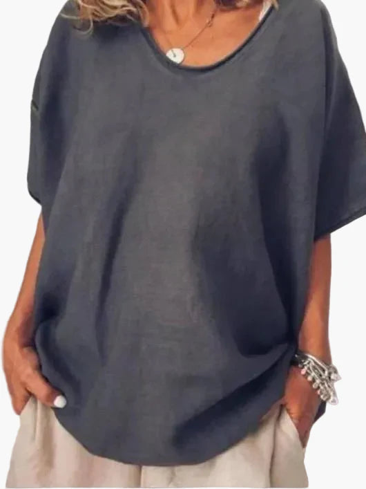 Damen Klassische Bluse mit Lockerer Passform – Lässig & Vielseitig für Alltag und Freizeit