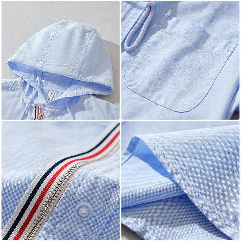 Herren Kapuzenhemd im modernen Casual-Look – Ideal für Freizeit und Alltag