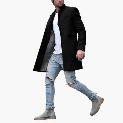 Herren Mantel Klassisch Modern für Alltag und Business – Stilvoller Übergangsmantel Slim Fit