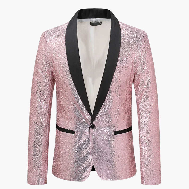 Herren Smoking Sakko mit Pailletten – Eleganter Blazer für festliche Anlässe und Abendveranstaltungen