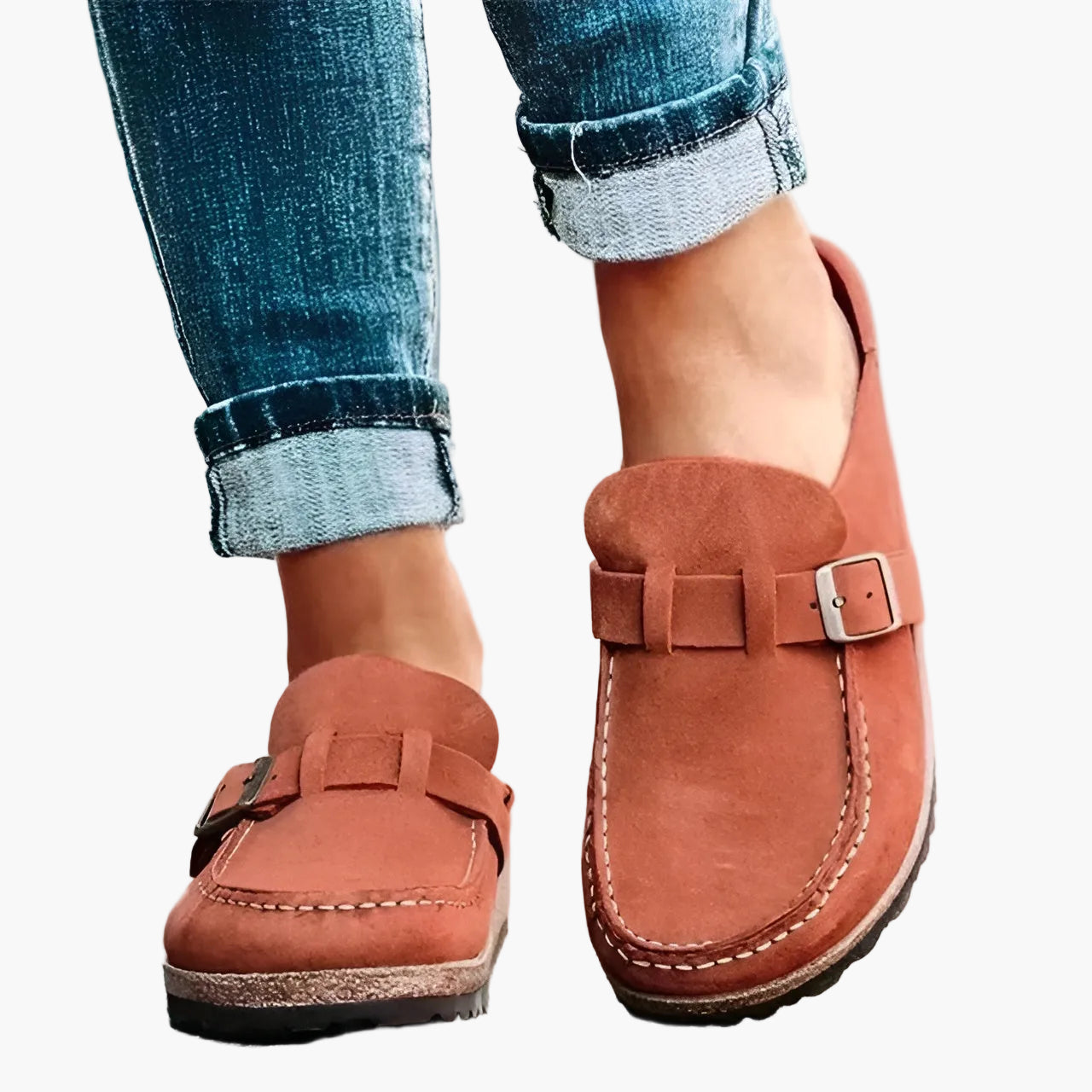 Damen Orthopädische Slip-On Pantoletten für Komfort und Gesundheit – Bequeme Alltagsschuhe mit ergonomischer Sohle
