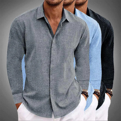 Herren Freizeit Hemd – Elegantes Langarmhemd im klassischen Stil, ideal für Alltag und Büro