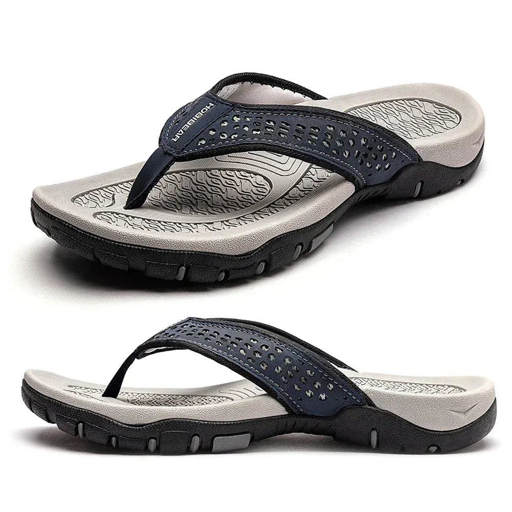 Herren Zehentrenner Sandalen mit Fußgewölbeunterstützung – Bequeme Outdoor-Sportschuhe für Strand, Alltag & Freizeit
