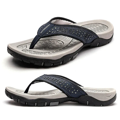 Herren Zehentrenner Sandalen mit Fußgewölbeunterstützung – Bequeme Outdoor-Sportschuhe für Strand, Alltag & Freizeit