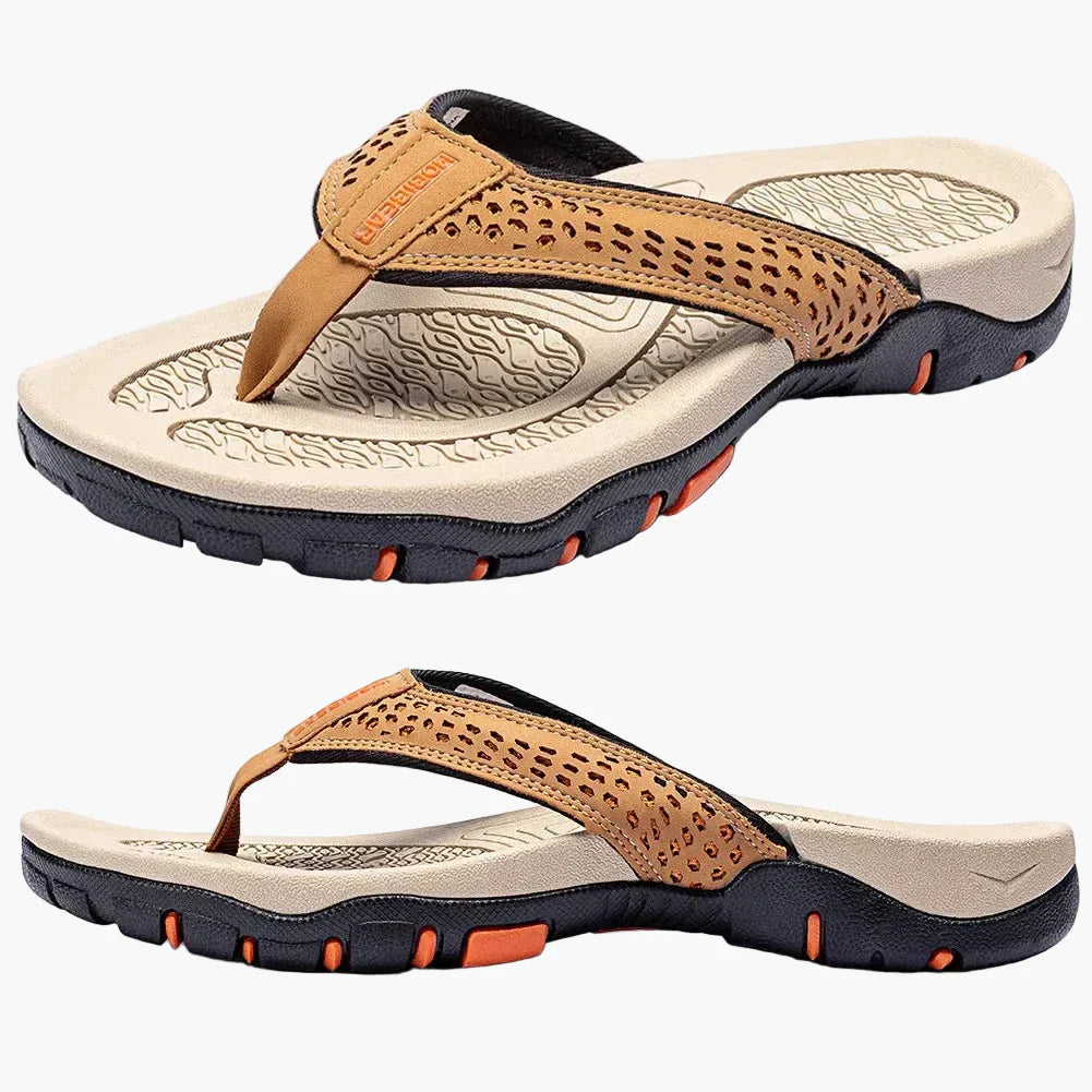 Herren Zehentrenner Sandalen mit Fußgewölbeunterstützung – Bequeme Outdoor-Sportschuhe für Strand, Alltag & Freizeit