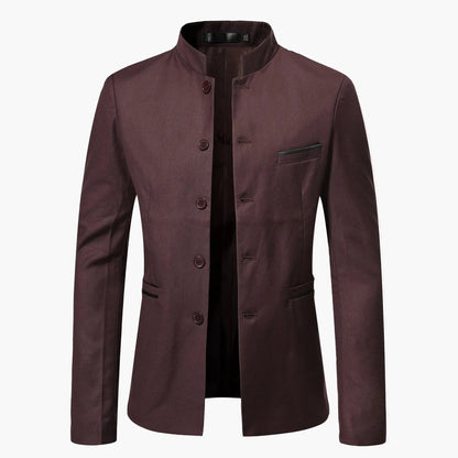 Herren Stehkragen Sakko Modern Elegant Business & Freizeit
