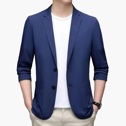 Herren Freizeit Business Blazer – Moderner Einreiher Sakko für Alltag & Büro
