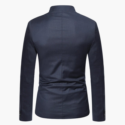 Herren Stehkragen Sakko Modern Elegant Business & Freizeit