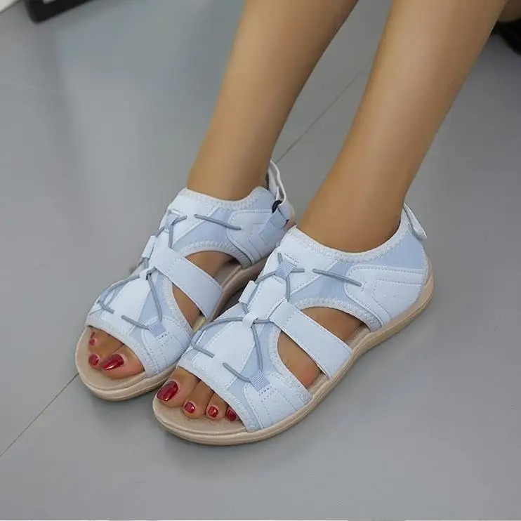 Damen Komfort-Sandalen für Alltag & Freizeit – Orthopädische Sommerschuhe mit verstellbaren Riemen