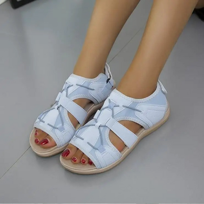 Damen Komfort-Sandalen für Alltag & Freizeit – Orthopädische Sommerschuhe mit verstellbaren Riemen