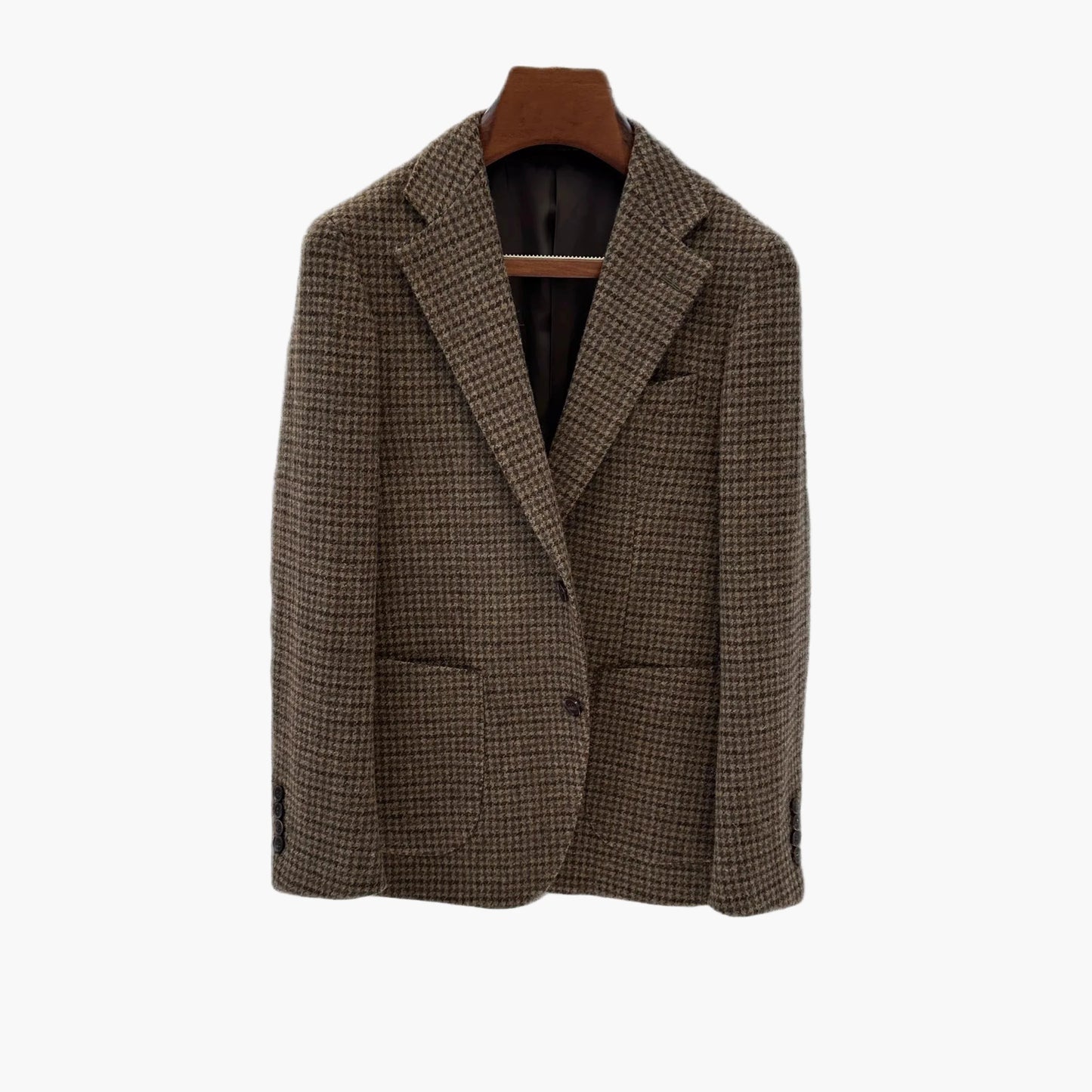 Herren Klassischer Hahnentritt-Sakko – Eleganter Freizeit- und Business-Blazer