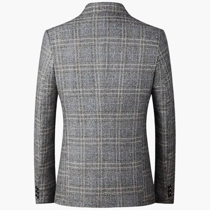 Herren Sakko Modern Kariert Business Casual – Stilvoll für Büro & Freizeit