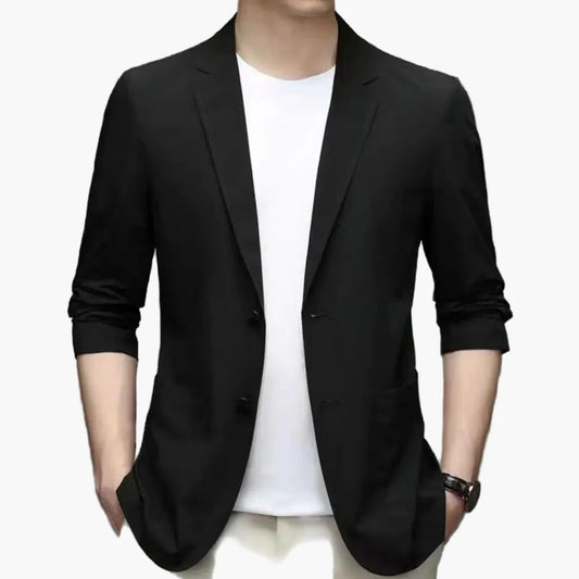 Herren Freizeit Business Blazer – Moderner Einreiher Sakko für Alltag & Büro