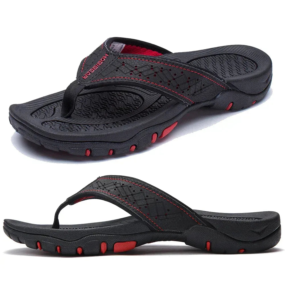 Herren Zehentrenner Sandalen mit Fußgewölbeunterstützung – Bequeme Outdoor-Sportschuhe für Strand, Alltag & Freizeit