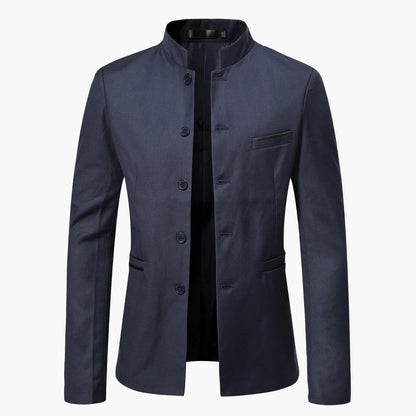 Herren Stehkragen Sakko Modern Elegant Business & Freizeit